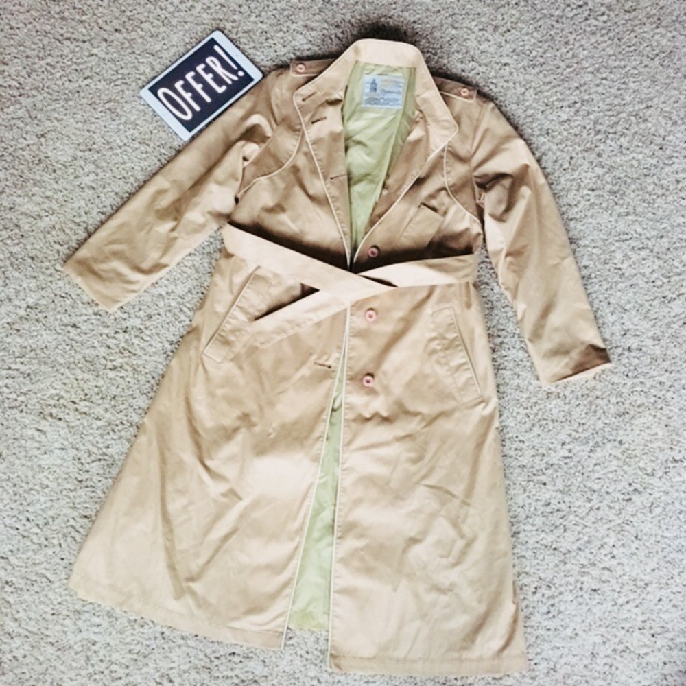 🧥 [size: 6] London Fog Trench Coat w/ Tie Wrap